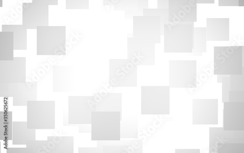 White abstract background. Misty backdrop with grey squares. 3D illustration