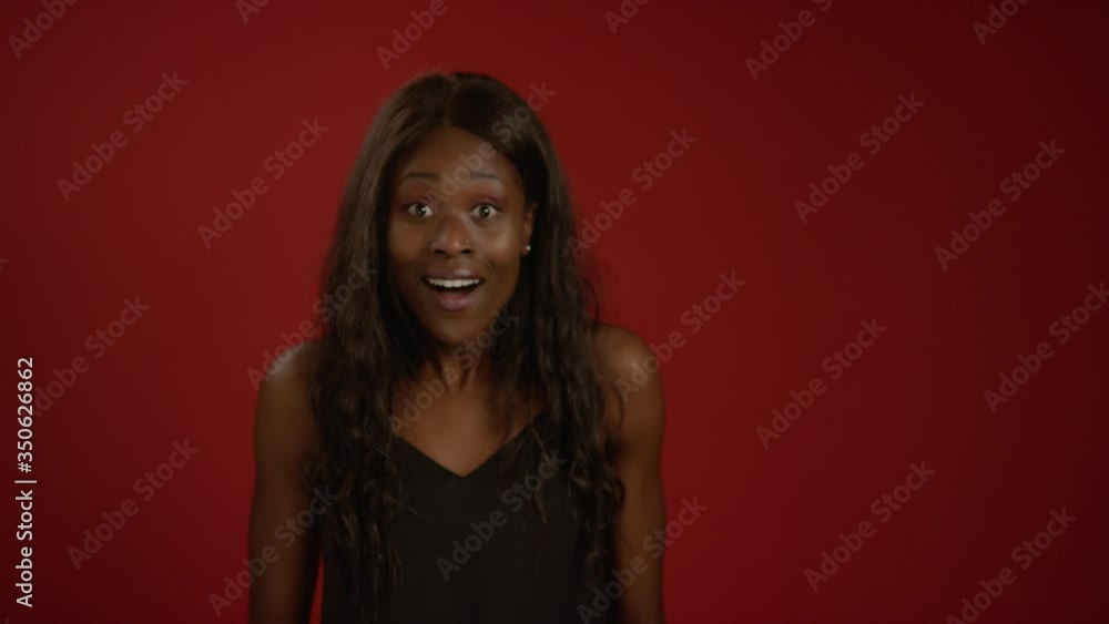 Young Woman Surprised Reaction Young Woman Surprised Reaction
