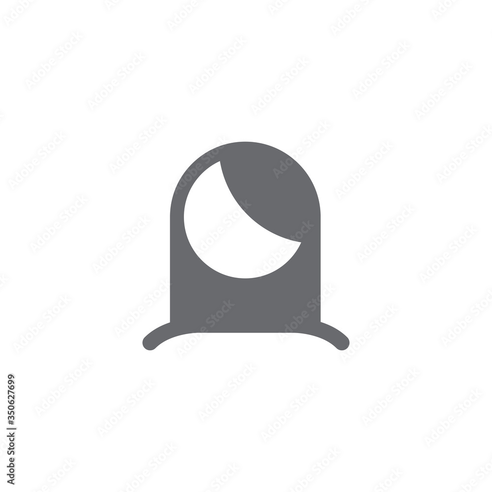 User in hijab social media icon. female user symbol modern, simple, vector, icon for website design, mobile app, ui. Vector Illustration User in hijab social media icon. female user symbol modern, simple, vector, icon for website design, mobile app, ui. Vector Illustration