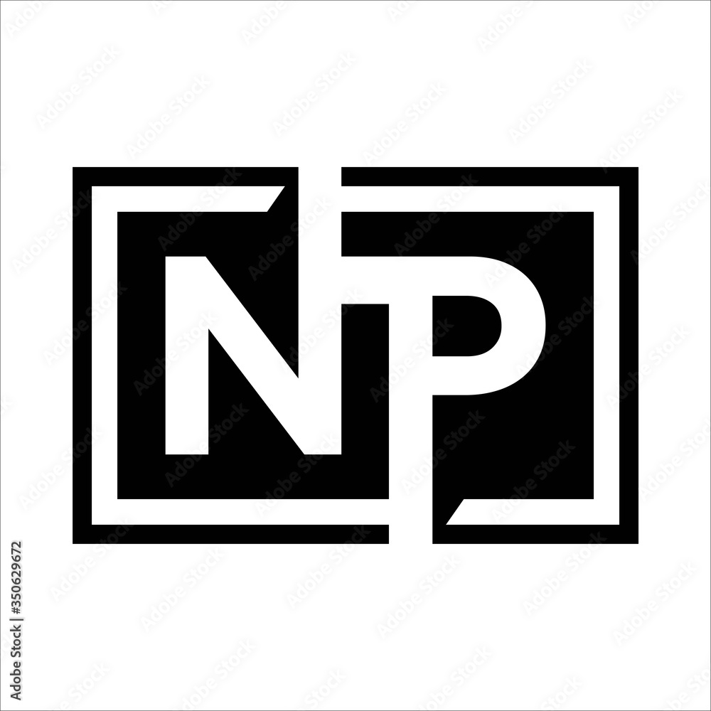 initials N and P logo. Letter N and P logo design template initials N and P logo. Letter N and P logo design template