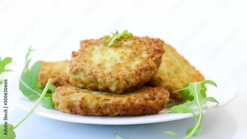 vegetable vegetarian fried cabbage pancakes in a plate vegetable vegetarian fried cabbage pancakes in a plate