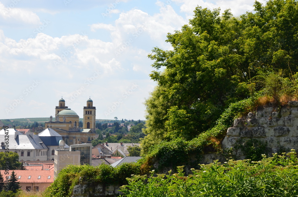 view of the old town of Eger