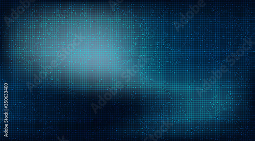 Waving Dark Circuit Microchip on Technology Background,Hi-tech Digital and security Concept design,Free Space For text in put,Vector illustration.