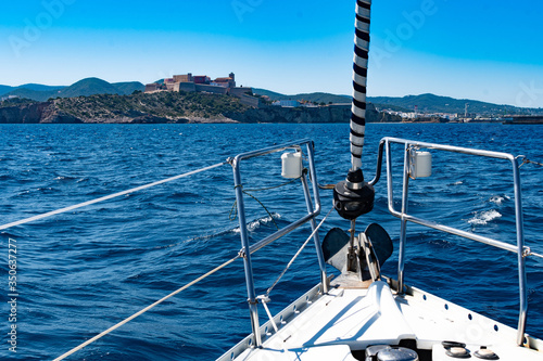 Boat near Ibiza