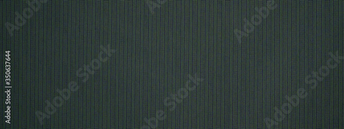 Green dark natural cotton linen textile texture background banner panorama 