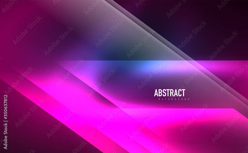 Dynamic neon shiny abstract background. Trendy abstract layout template for business or technology presentation, internet poster or web brochure cover, wallpaper Dynamic neon shiny abstract background. Trendy abstract layout template for business or technology presentation, internet poster or web brochure cover, wallpaper