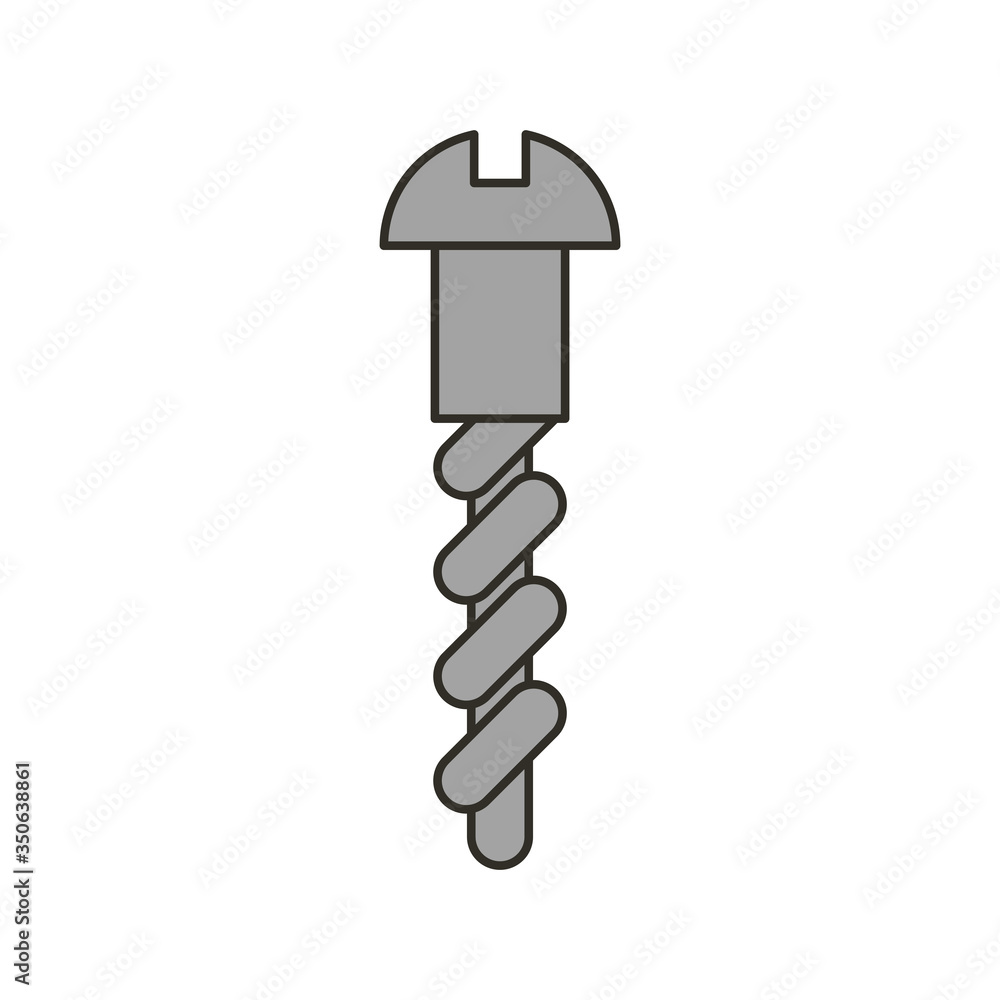 Screw icon. Bolt Symbol modern simple vector icon Screw icon. Bolt Symbol modern simple vector icon