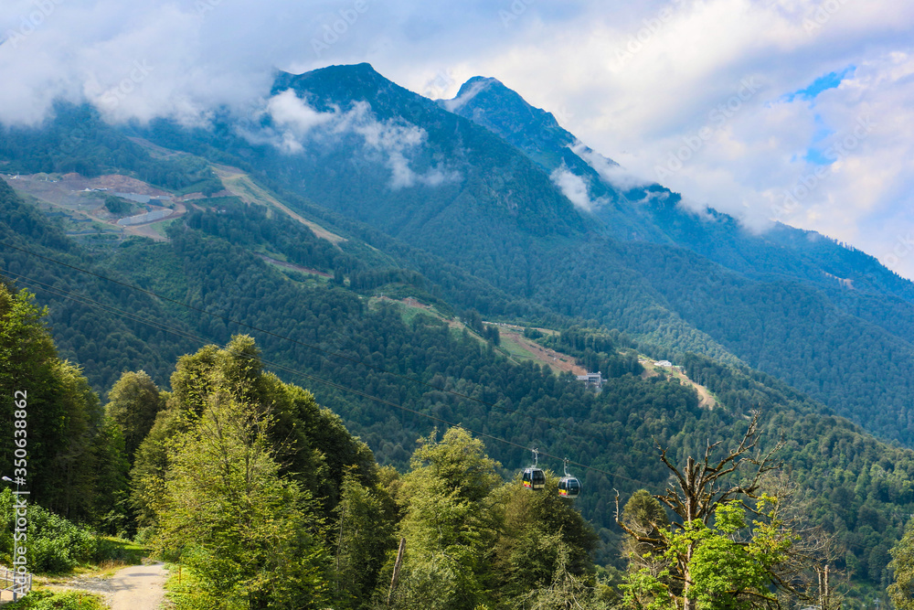 Obraz premium photo of mountains in Sochi