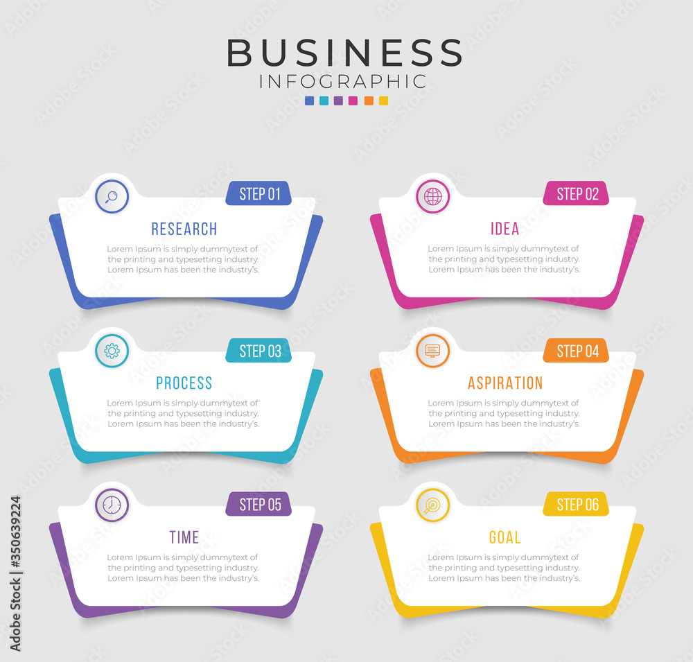Business infographic design vector can be used for workflow layout, diagram, annual report.	