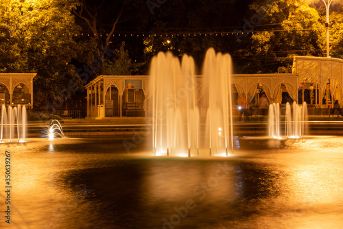 photo of a fountain in park