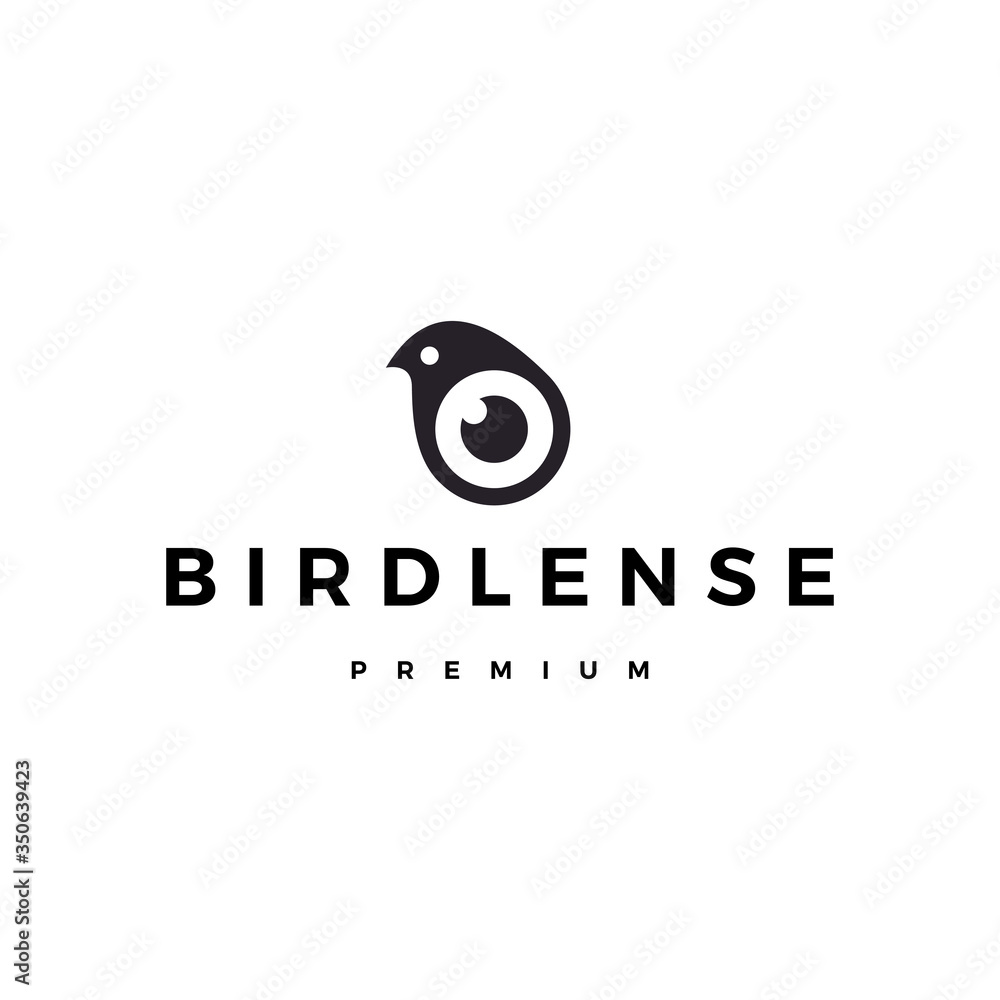 bird eye lens camera logo vector icon illustration Stock Vector | Adobe