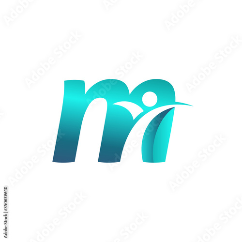 Letter M People Healthy Life Logo Design. Community Care Business Vector. Initial Typography Man or Woman Success Graphic Icon.