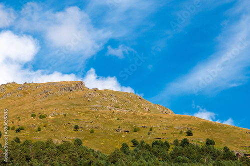 photo of mountains in Dombai Russia