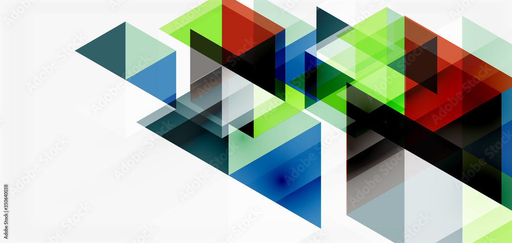 Geometric abstract background, mosaic triangle and hexagon shapes. Trendy abstract layout template for business or technology presentation, internet poster or web brochure cover, wallpaper Geometric abstract background, mosaic triangle and hexagon shapes. Trendy abstract layout template for business or technology presentation, internet poster or web brochure cover, wallpaper