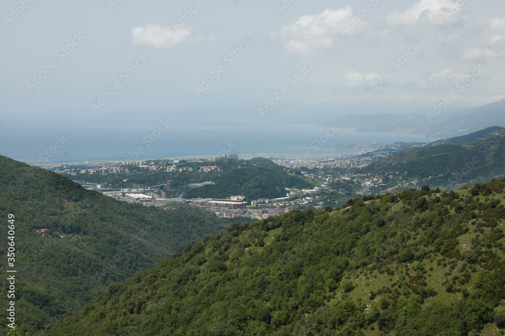 panorama of the Ligurian Riviera di ponente