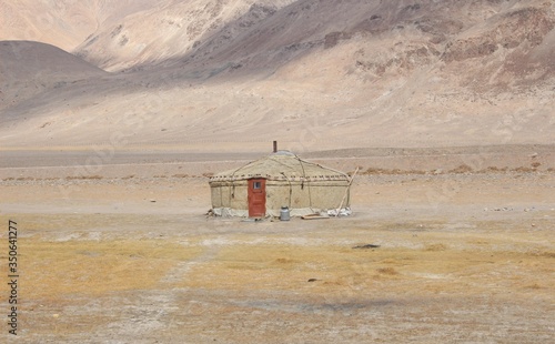 Yurt in steppe