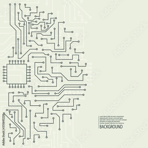 Abstract background of electronic board. Motherboard. vector computing and science, connect and internet concept. Information and data storage, communication