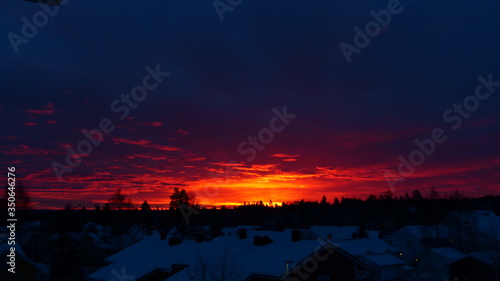 Winter sky in Norway