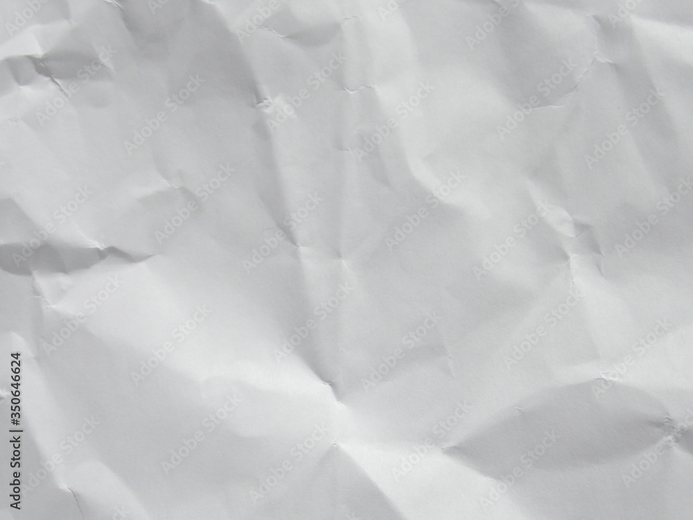 White crumpled paper texture background White crumpled paper texture background