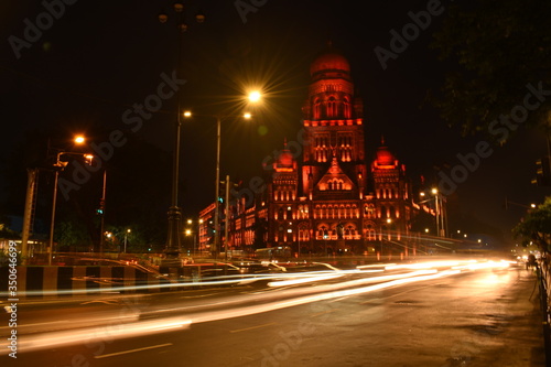 Muncipal Corporation Of Greater Mumbai Head Office near CST long exposure shot ,Maharashtra,India. © deep