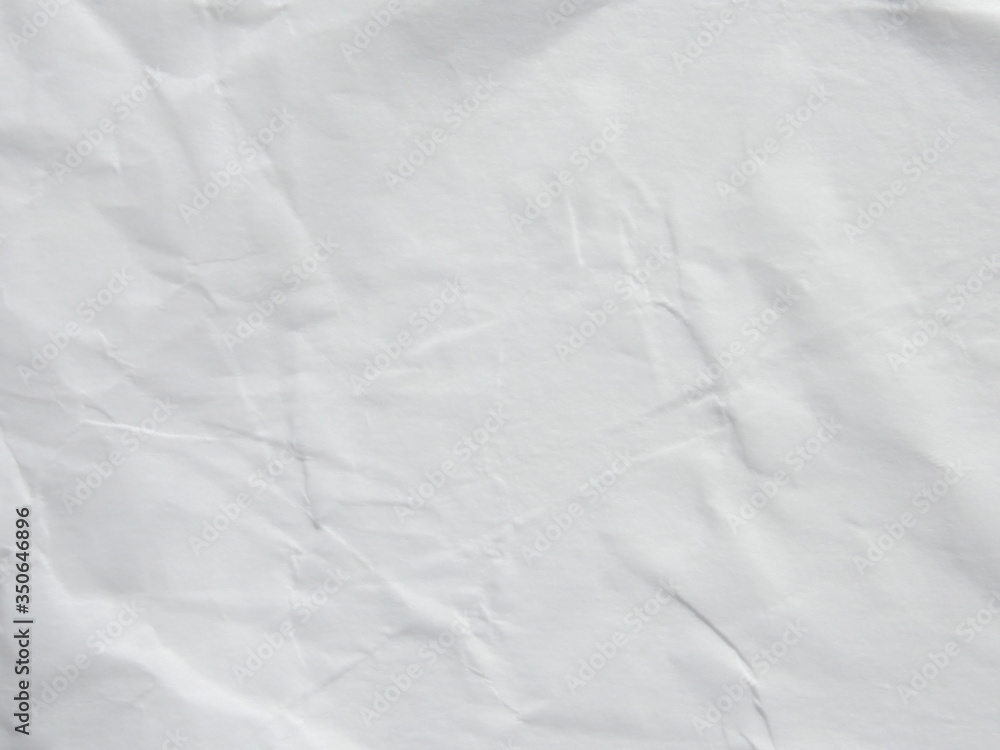 White crumpled paper texture background White crumpled paper texture background