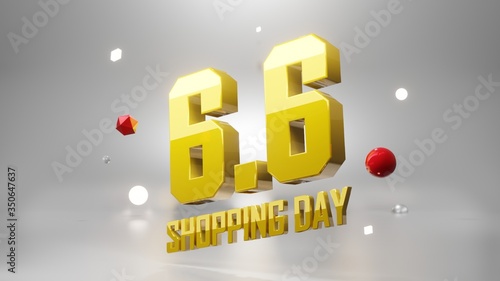 6.6 Shopping day. concept o...