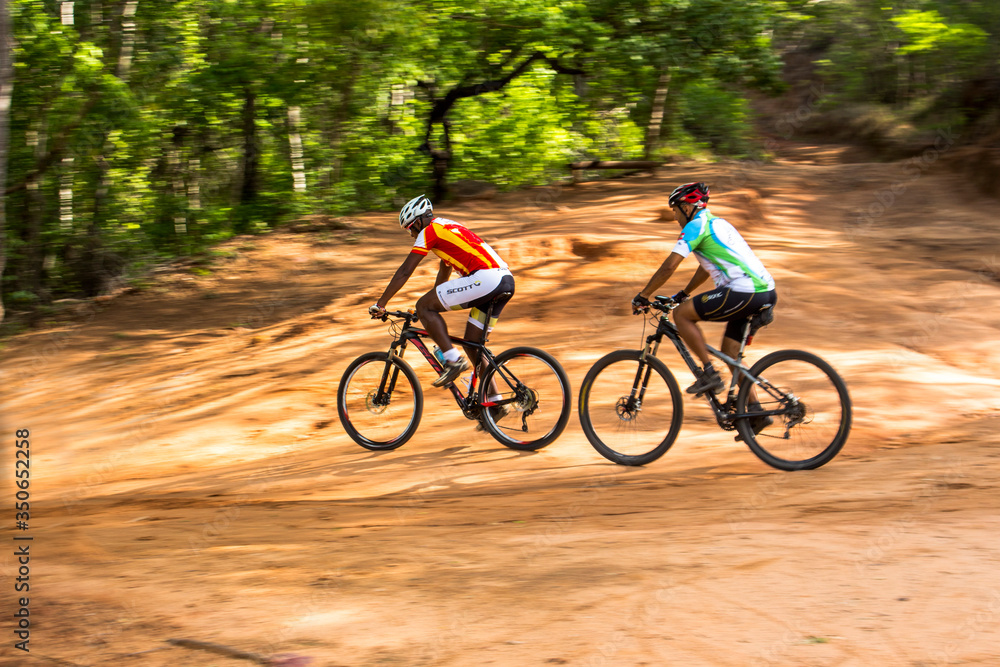 Naklejka premium road bike trail