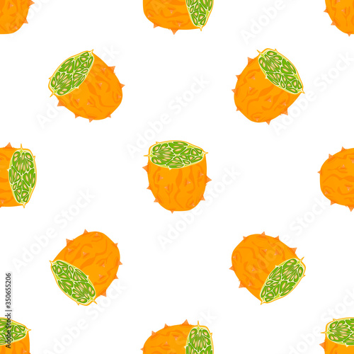 Illustration on theme big colored seamless kiwano