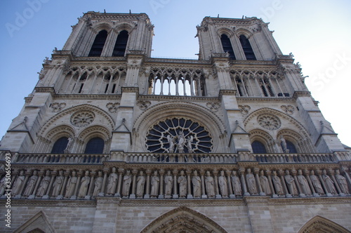 Notre Dame  Paris Cathedral February 2012 day time.  © QUINNY 