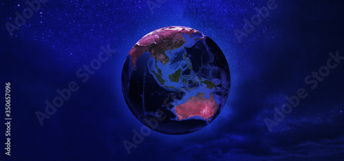 View of Earth from space wi...
