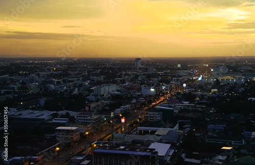 night view of Nakhon Ratchasima, Thailand