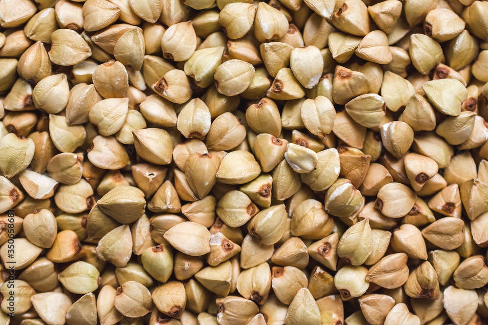 Macro shot of a buckwheat seeds Macro shot of a buckwheat seeds