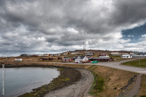 The pretty fishing village of Djupivogur in eastern Iceland