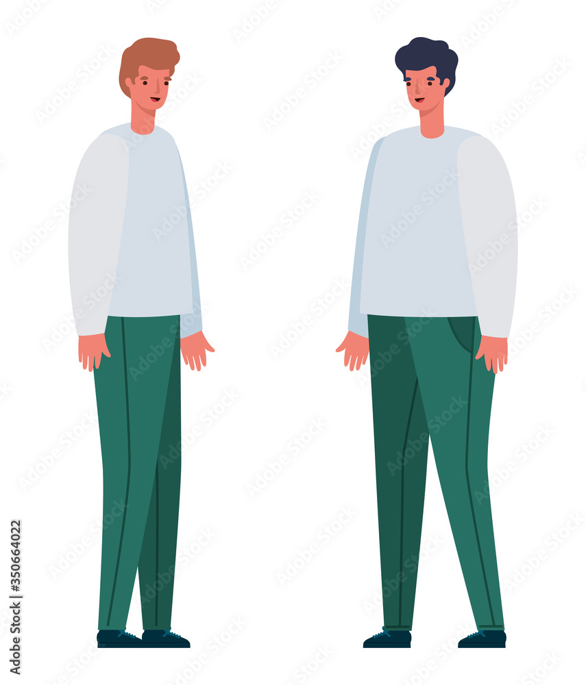 Men avatars cartoons vector design Men avatars cartoons vector design
