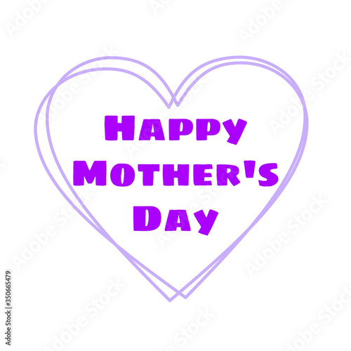 Happy mother's day wishes greeting card on abstract background, graphic design illustration wallpaper
