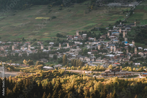 Old Mountain Village In The Autumn