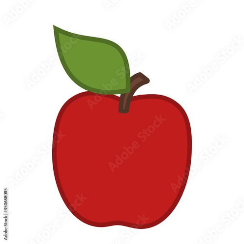 Icon apple Isolated on white background.