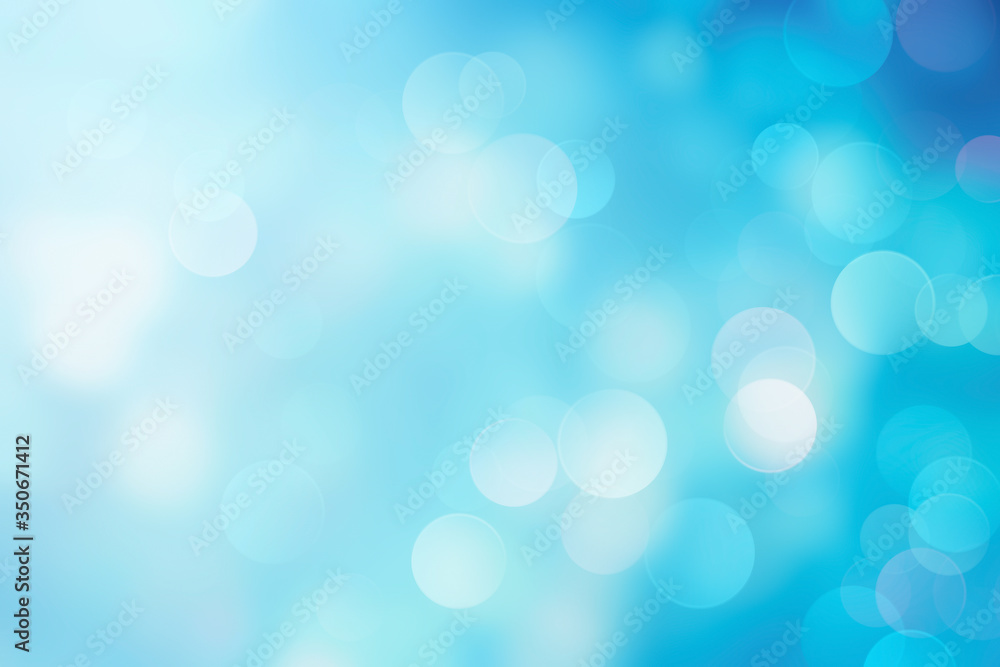 Blue blurred defocused background,abstract blur bokeh,glowing texture.