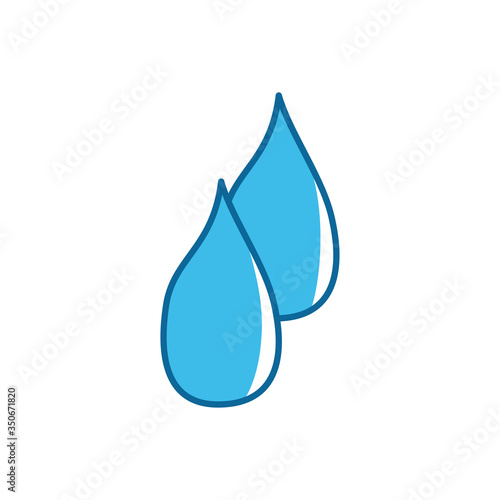water drop icon vector design template