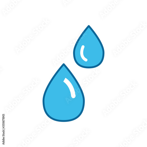 water drop icon vector design template