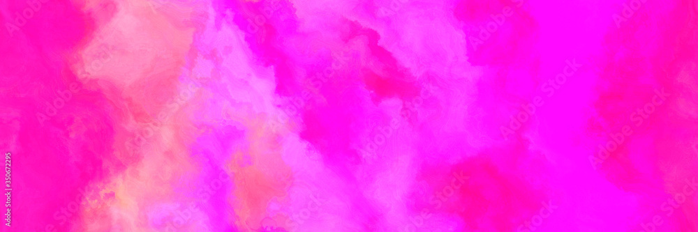 repeating abstract watercolor background with watercolor paint with pastel magenta, magenta and neon fuchsia colors. can be used as background texture or graphic element