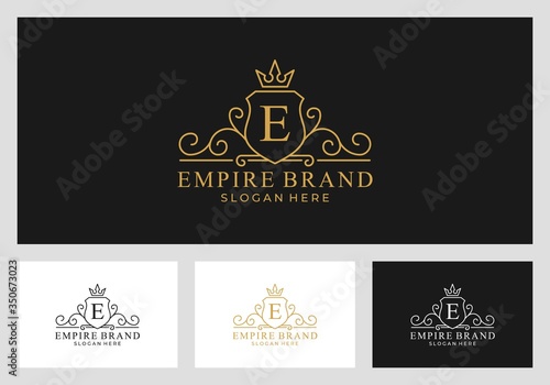 royal, empire, kingdom logo design premium vector