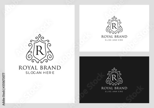 royal, empire, kingdom logo design premium vector