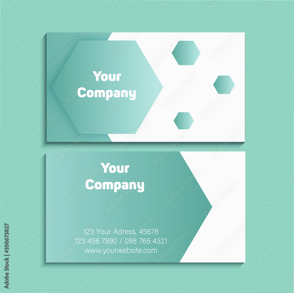 Beautiful glossy business card for your business.