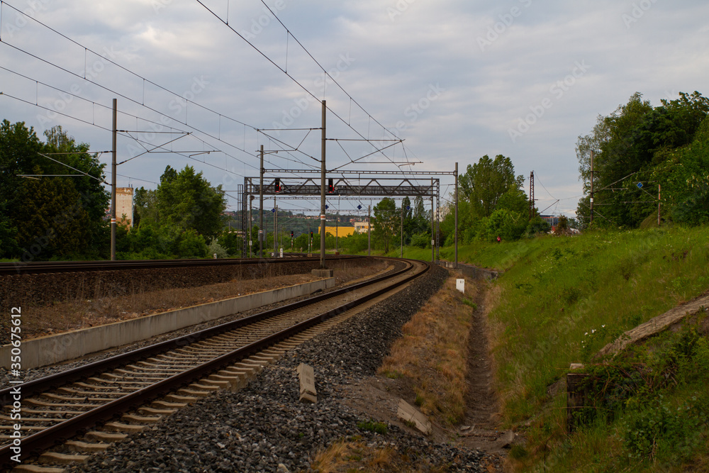 Czech tracks for trains and architecture around the spring in the Czech Republic
Czech tracks for trains and architecture around the spring in the Czech Republic