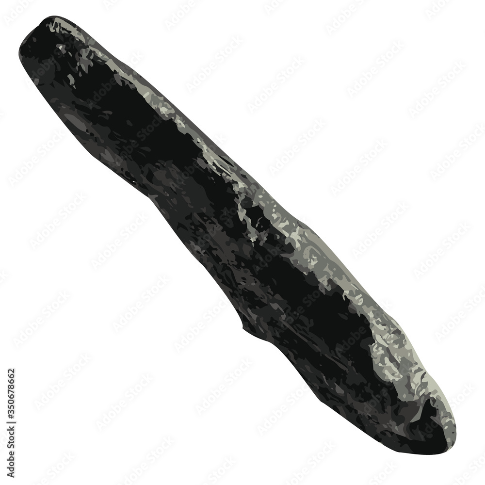 Fototapeta premium oumuamua asteroid icon illustration