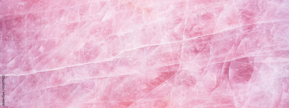 Pink rose quartz texture background banner Pink rose quartz texture background banner