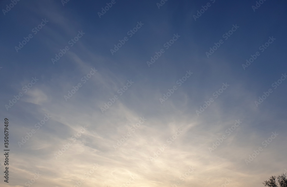 blue sky with clouds