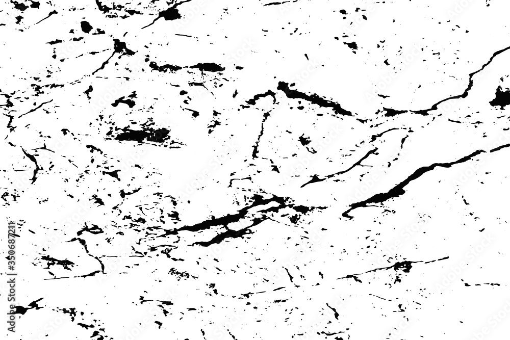 Old cracked surface, black lines isolated on a white background, basic texture Old cracked surface, black lines isolated on a white background, basic texture