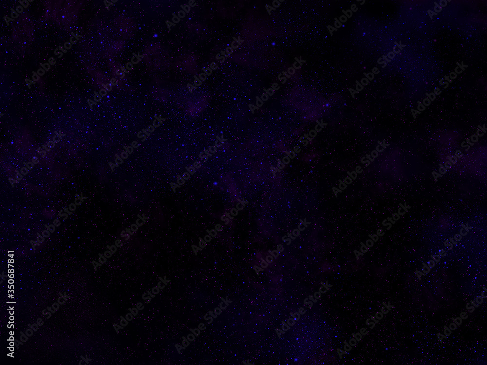 Cosmic blue and purple background with stars and nebulae